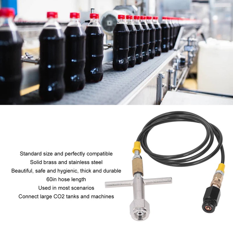 Soda Maker Direct Adapter Connector with High Pressure Hose for