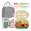 Nasjac Lonchera Fiambrera Portátil Lunch Box Gran Capacidad 1400ml
