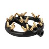 23-Head Gas Wok Burner, Cast Iron Brass, 8.9" Compact, High