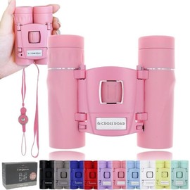 Crossroad Binoculars, Pink, Concert, Live Activity, 10 Times, Lightweight, Compact, Small, Mini Sports, Bird Watching, Stage, Watching, Strap, Magnification, Popular, Dome, Stadium, Football,