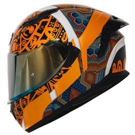 HAX Obsidian Full Face Dual Visor Adult Motorcycle Helmet for Motorbike Street Bike with Pinlock Ready DOT Approved HUICHIOL M