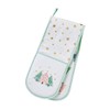Christmas Textiles Frosty Trees Recycled Double Oven Glove