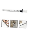 WHAMVOX Metal Ruler 15cm Clip Portable Pocket Ruler for Sewing