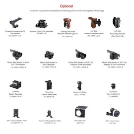 Tilta TA-T50-HCC-B-B Camera Half Cage for Lumix S5 II Lumix S5 IIX Camera Rig - Black (Half Cage- Black)