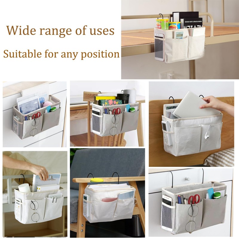 Bedside Caddy Organizer/Bedside Hanging Storage Bag Multi-Function Caddy for Bunk