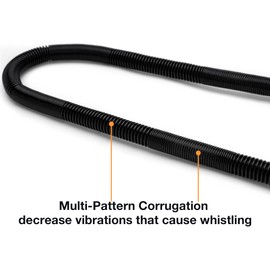Stanbroil 3/8" X 24" Non-Whistle Flexible Flex Gas Line with Brass Ends for NG or LP Fire Pit and Fireplace