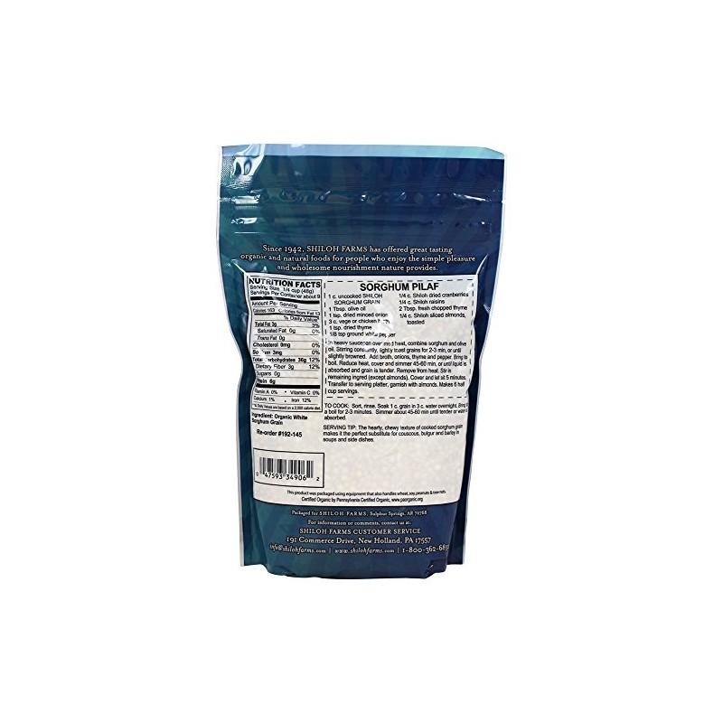 Shiloh Farms - Organic Sorghum Grain - 16 Ounce