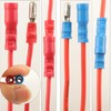 200pcs Bullet Connectors Male and Female, Bullet Wire Terminals Crimp