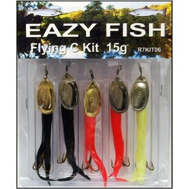 Eazy Fish KIT Assortment of FLYING C Lures - Assorted Colours