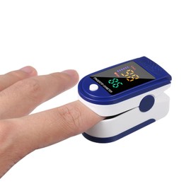Oxímetro de Pulso Digital para la yema del Dedo Sensor de oxígeno en Sangre Saturación LCD Mini Monitor SpO2 Medidor de medición de frecuencia de...  