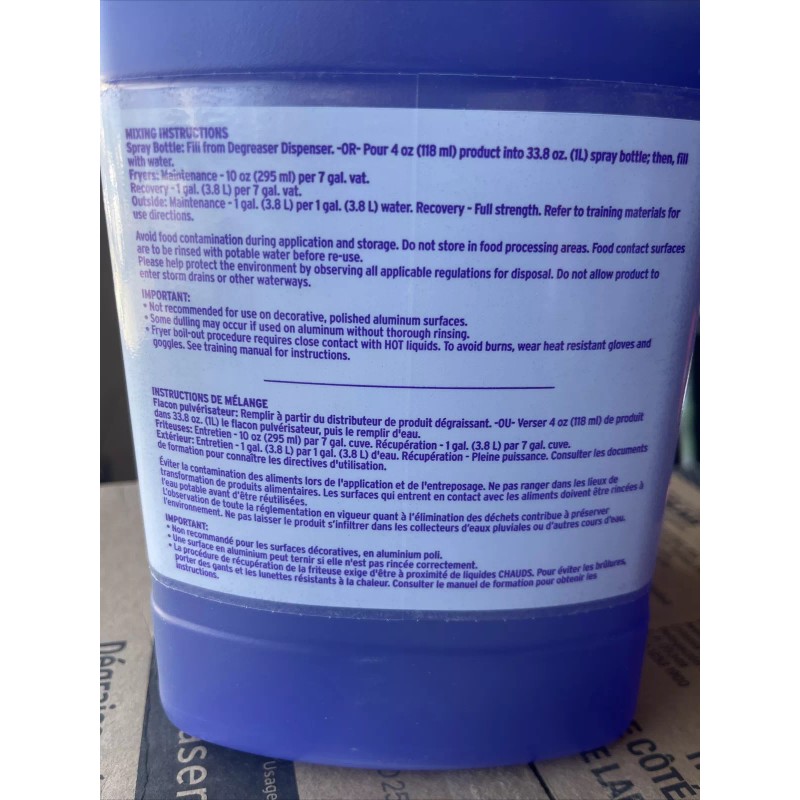 Ecolab Kay QSR Heavy-Duty Degreaser, Food Plant/Industrial Use, 1 Gal,
