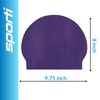 Sporti Gorro de natación de látex, Morado, Talla única