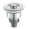 CENPEK 2pcs Kitchen Sink Drain Strainer Assembly, Stainless Steel Sink