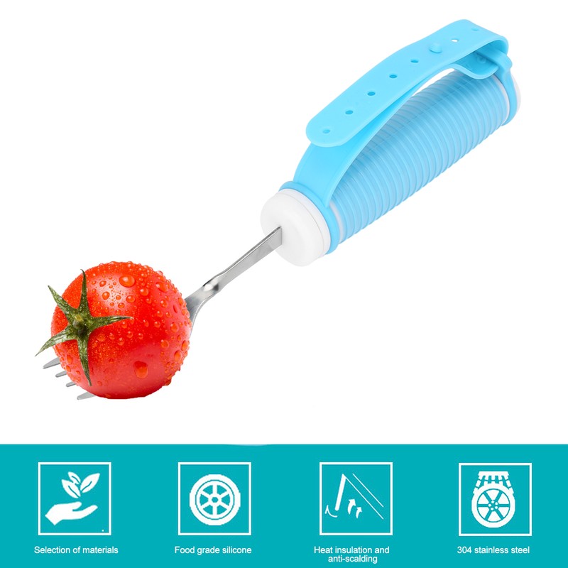 Eating Aids Fork Stainless Steel Rotating Fork Rotated Eating Utensils