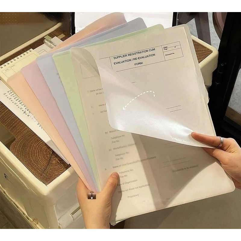 Bombinate L Shape Folder A4 10 pcs Color 5 Colors
