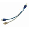 Scosche Ercamy 1 Male to 2 Female 8" Rca Y Splitter Oxygen Free Copper