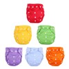 6PCS Baby Cloth Diapers Adjustable Washable Reusable Soft Breathable Infant