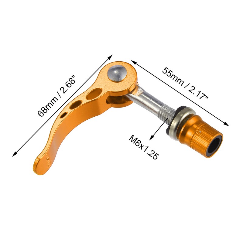 X AUTOHAUX 2pcs 8mm Aluminium Alloy Bicycle Seat Post Quick