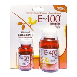 GELCAPS Vitamina E 400mg Dúo 120 Cápsulas Antioxidante