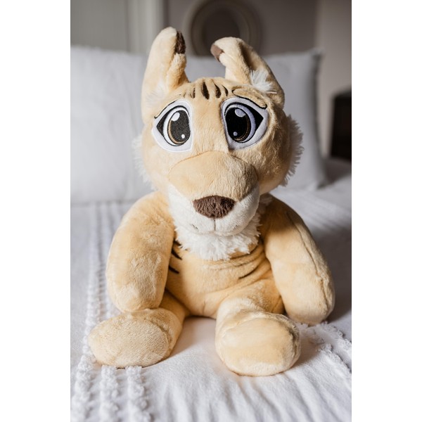 5lb Weighted Stuffed Bobcat – Plush Animal for Adults &
