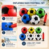 XLTXWD Inflatable Football, Footballs Multipack, Blow Up Football and Pump