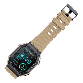 K55 Outdoor Smart Sports Watch 1.85'' IPS Full-Touch Screen Sturdy Body BT Call 24 Sports Modes 20 Days Standby Health Monitor Message Reminder Compatible with Android iOS