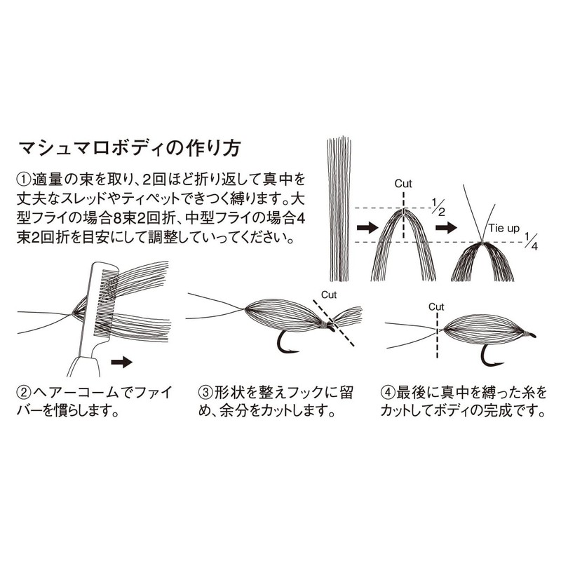 teximuko (Tiemco) simazakimasyumarofaiba- 10 Black 66542001010