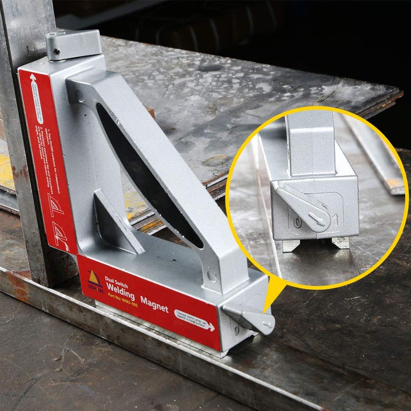 LISHUAI Double Switch Neodymium Welding Magnets,Strong NdFeB Magnetic Clamp,Magnet Holder