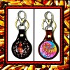 THE ALLMAN BROTHERS BAND GREGG ALLMAN TWO LEATHER KEYCHAINS