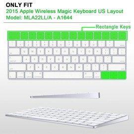 MMDW English Silicone Ableton Live Shortcuts Hotkey Keyboard Cover Skin for Magic Wireless Keyboard MLA22LL/A (A1644,2015 Released)(US Version)
