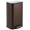 DYTesa 8 Gallon Brown Stainless Steel Kitchen Trash Can -