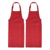 sourcing map 2 Pack Kitchen Cooking Aprons 90x69cm Adjustable Bib