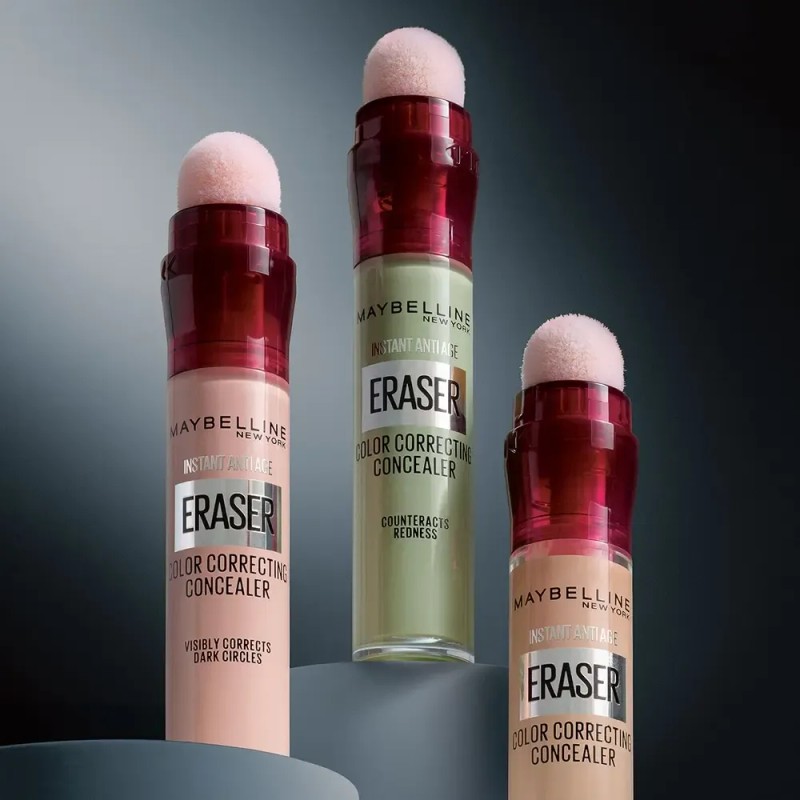 Maybelline Corrector facial Instant Age Rewind 6ml, borra ojeras, contornea