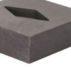 Graphite Crucible Rhombus Shape Metal Refining Scrap Melting Ingot 50