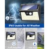Peasur Solar Powered Lights Outdoor Motion Sensor, 2 Pack 140