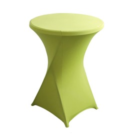 iEventStar Stretch Bar Table Covers, Spandex Bar Table Covers, Bar Tables, Wedding, Strengthening in the Foot Area, Round Tablecloth for Bistro Table, Cocktail Party (Grass Green, Set of 1 - Diameter