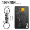 KeyUnity Quick Release Keychain Titanium KA24 Keychain Detachable Keyring One-Touch