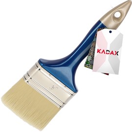 KADAX Simple plastic brush, flat brush with comfortable handle, paint brush, bristle brush, glaze brush with synthetic bristles (3 inches)