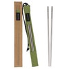 SANTTA Titanium Chopsticks with Travel Case - Ultralight and Reusable