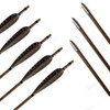 TOPARCHERY 6pcs 31 inch Bamboo Arrows with Medieval Arrow Heads