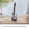 Guitar Model Plastic Material Mini Musical Instrument Desktop Ornament with