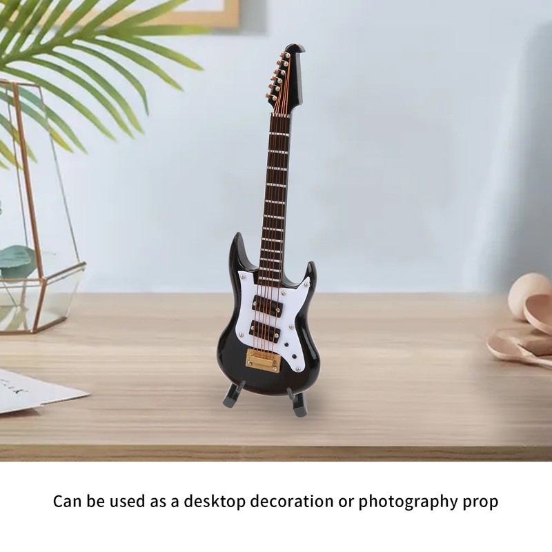 Guitar Model Plastic Material Mini Musical Instrument Desktop Ornament with