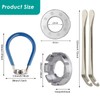 Kingsie Bicycle Spoke Wrench 4-Piece Set Tire Lever Nipple Wrench