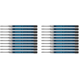 Schneider International Large-Capacity Refill Express 735 M, ISO 12757-2 G2 Indelible (Black, Pack of 20)