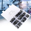 200pcs Black Blind Rivets Steel Mandrel Aluminum Body Pop Rivets