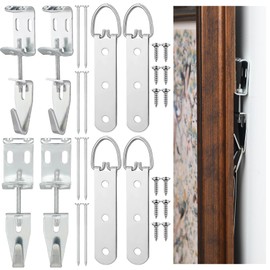 Blulu Mirror Hanging Kit with Hangers and Leveling Hardware Adjustable Picture Hangers J Hooks Supports up to 100 Lbs Heavy Duty Mirror Hanging Hardware
