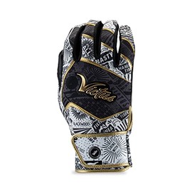 Victus NOX Adult Batting Glove, Black/Gold, Adult Large