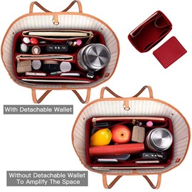 YXBQueen Bag Organiser Handbag Cosmetic Organiser Felt Bag Organiser Bag Handbag Organiser Bags Organiser for Handbags, Travel Bag