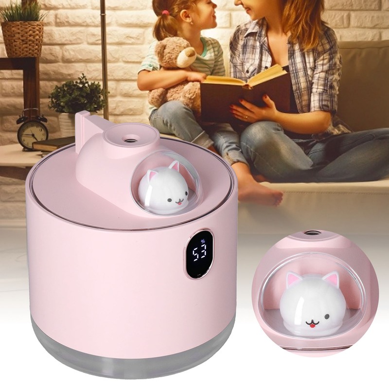 500ml Large Capacity Humidifier Spacecraft Night Light USB Charging Car