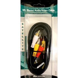 RCA Recoton Satellite DSV310: Stereo Audio/Video RCA Cable (6 feet)